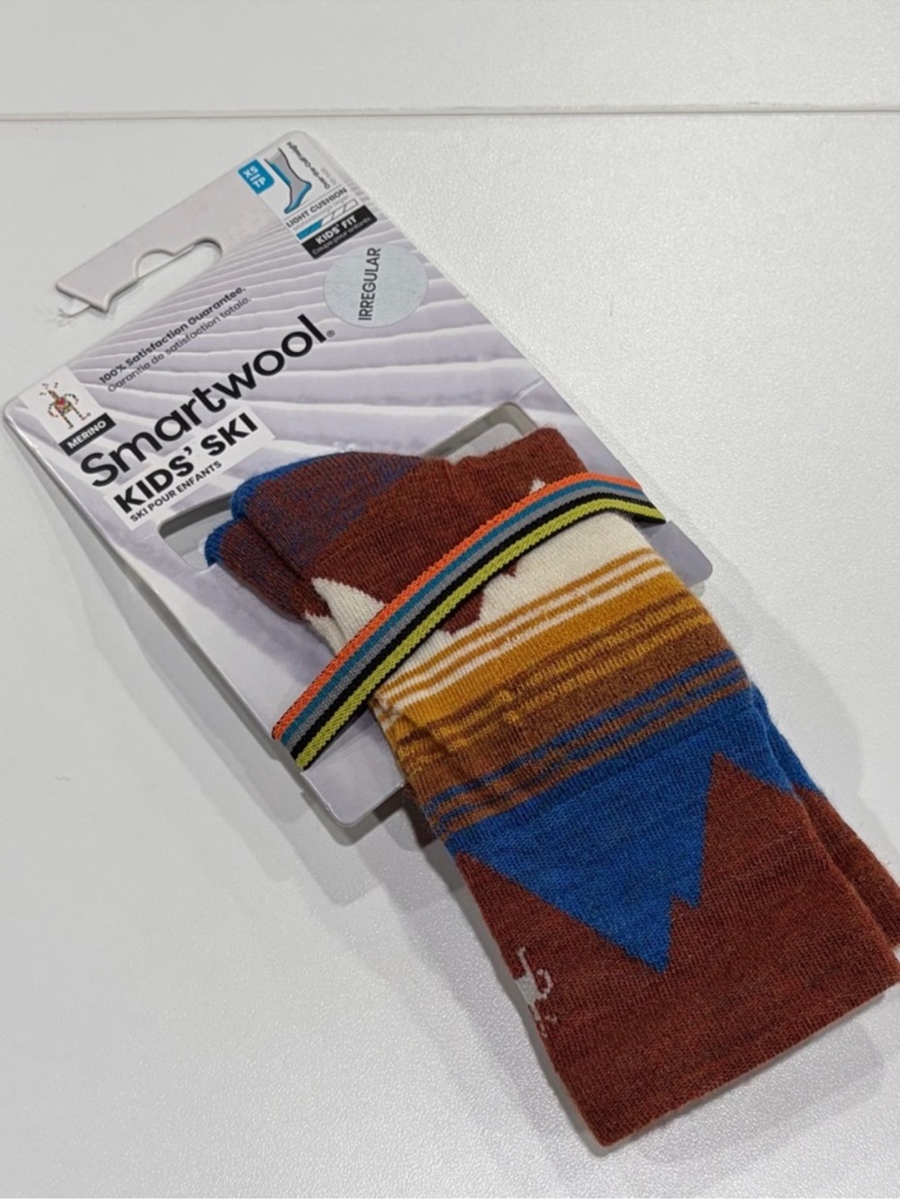 SmartWool Kids XS Light Cushion Ski Socks Over the Calf Blue Mountain NWT Snow